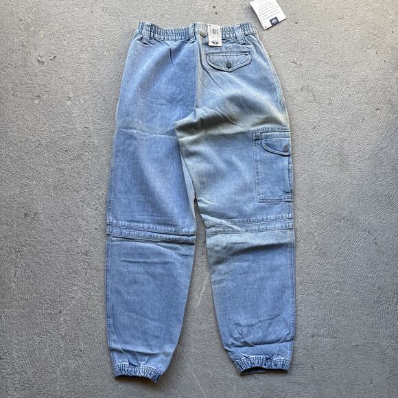 Deadstock 90s Dockers Jeans Mens 29x30 Pleated Denim Levis Cargo Tapered Vintage - Picture 10 of 16